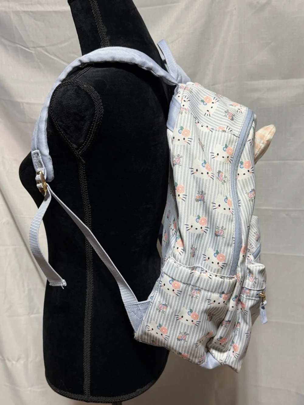 Pottery Barn Teen Colby Hello Kitty® Pinstripe Backpack, Large